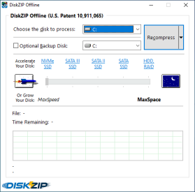 DiskZIP enables your privacy.