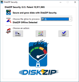 DiskZIP secures your disk.