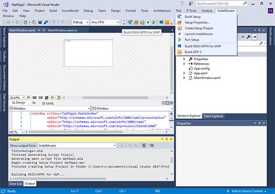 InstallAware Visual Studio Add-In