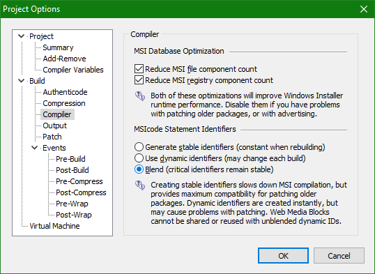 Windows Installer Optimizing Compiler
