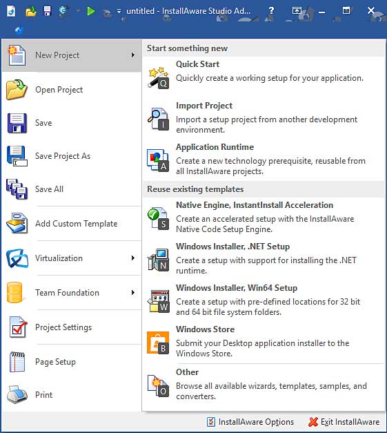 Windows Store project screenshot